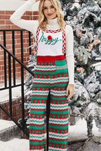Load image into Gallery viewer, Christmas Knit Straight-Leg Overalls
