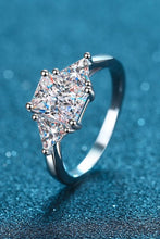 Load image into Gallery viewer, 3 Carat Moissanite 925 Sterling Silver Rhodium-Plated Ring
