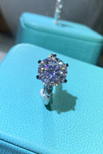 Load image into Gallery viewer, Forever Love Side Stone Moissanite Ring
