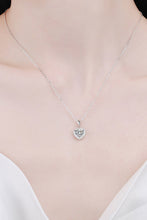 Load image into Gallery viewer, 1 Carat Moissanite Heart Pendant Chain Necklace
