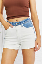 Load image into Gallery viewer, Judy Blue Desiree Full Size High Waisted Two-Tone Shorts
