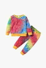 Load image into Gallery viewer, Kids Tie-Dye Top and Joggers Set
