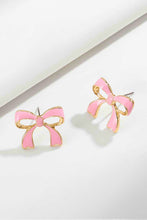 Load image into Gallery viewer, Bow-Shaped Zinc Alloy Earrings
