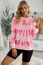 Load image into Gallery viewer, Printed Dropped Shoulder Round Neck Sweatshirt
